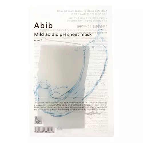 Abib - Mild Acidic pH Sheet Mask Aqua Fit - Hydratační plátýnková maska - 30 ml