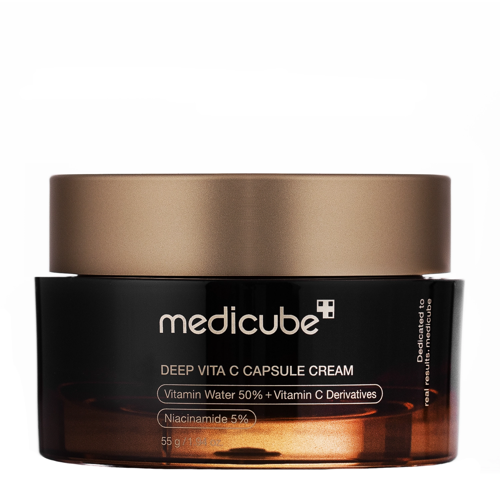 Medicube - Deep Vita C Capsule Cream - Rozjasňující a zpevňující krém na obličej - 55 g