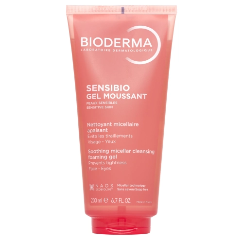 Bioderma - Sensibio Gel Moussant - Zklidňující micelární mycí gel s hydratačním účinkem - 200 ml